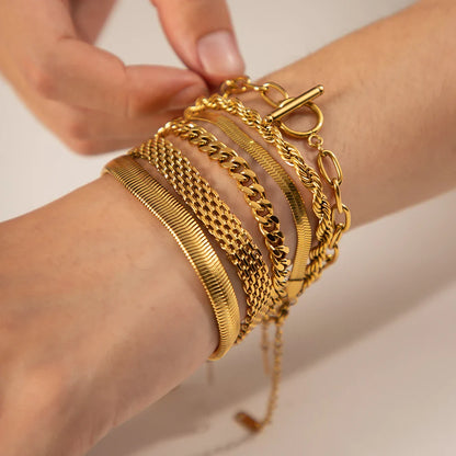 Pulseiras de Corrente em Aço Inox