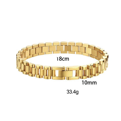 Pulseiras de Corrente em Aço Inoxidável Bracelete de Aço 18cm
