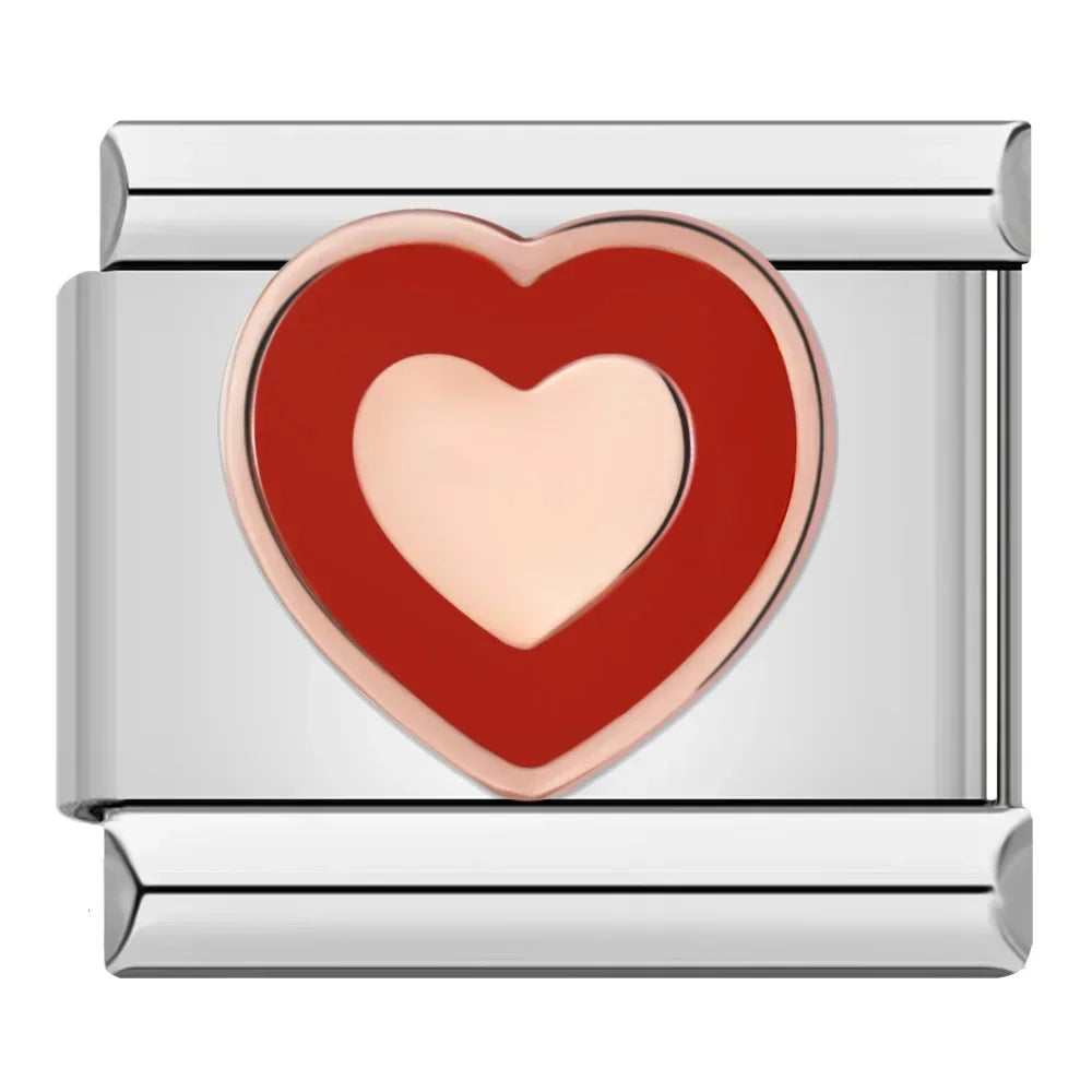 Charms Links Corações