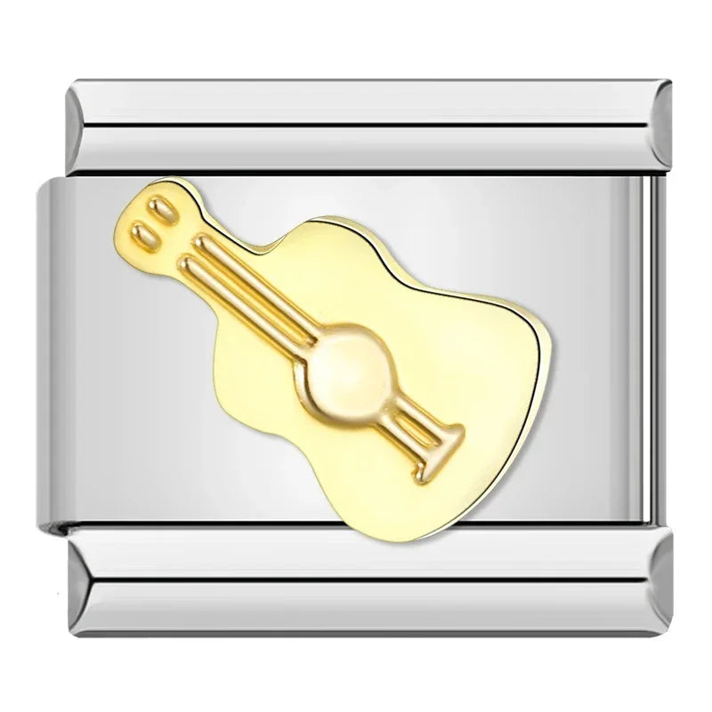 Charms Para Pulseira Italiana em Aço Inoxidável Viola