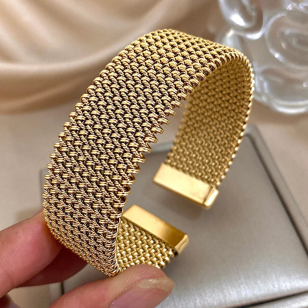 Pulseira de Malha de Aço