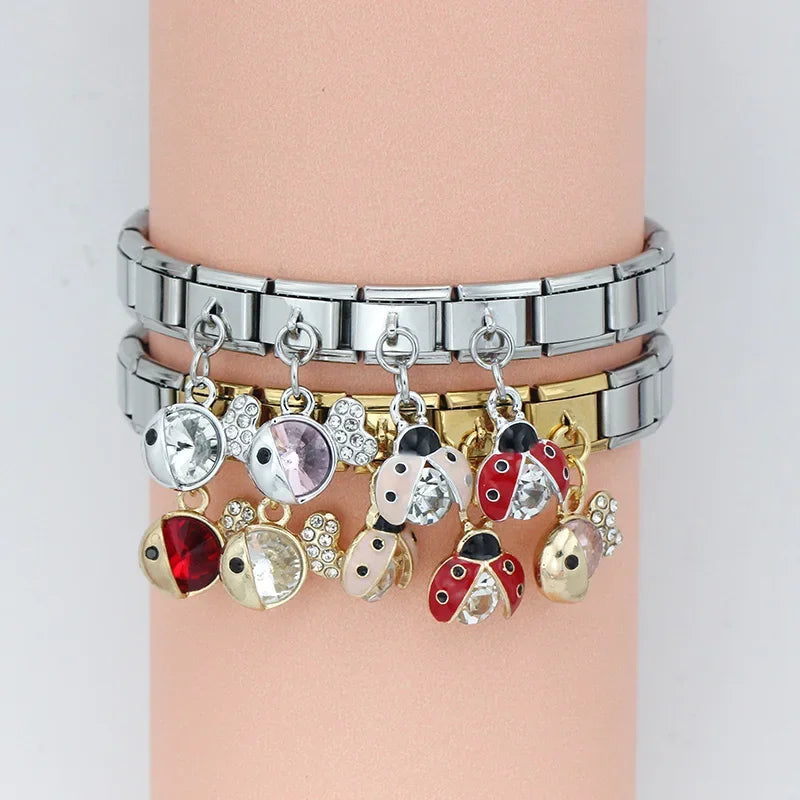 Charms Links Joaninhas e Peixes