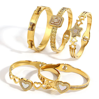 Pulseiras Rígidas em Aço Inoxidável