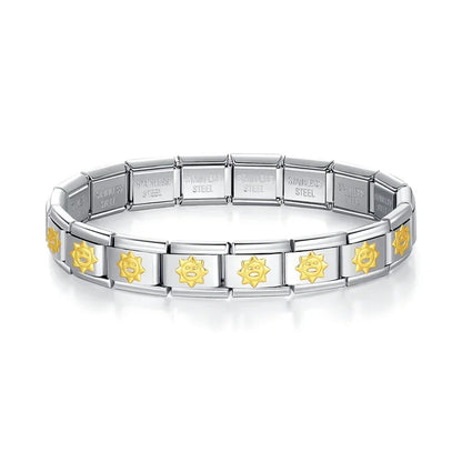 Pulseiras em Aço Inoxidável de Estilo Italiano Sol