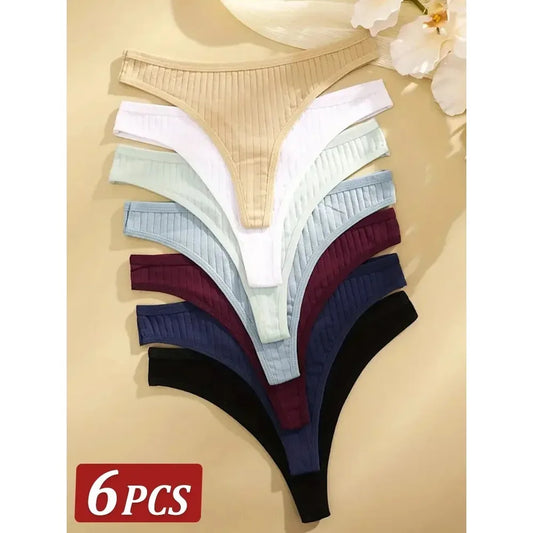 Tangas de Algodão Pack 6 PCS