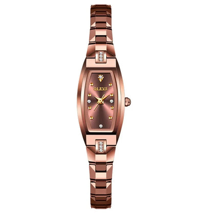 Relógio Feminino Sofisticado OLEVS Rosa Dourado