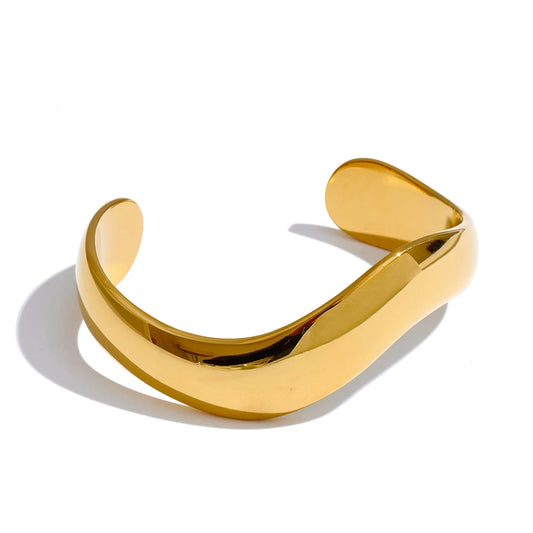 Bangle Assimétrico - Aço inoxidável