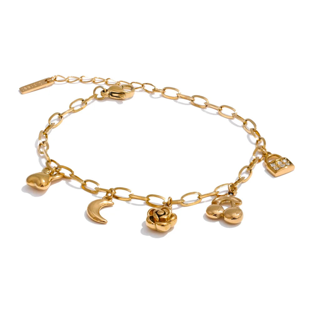 Pulseira de Charmes - Aço inoxidável