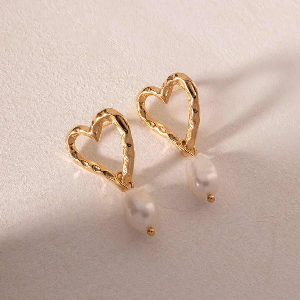 Boucles d'oreilles Love Pearl