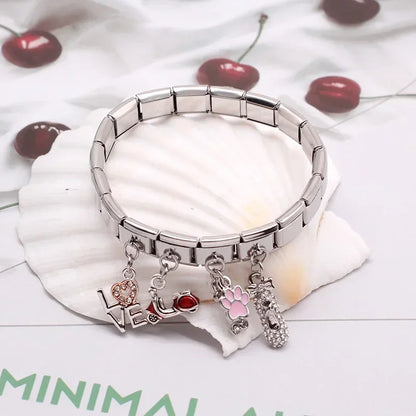 Charms links Corações