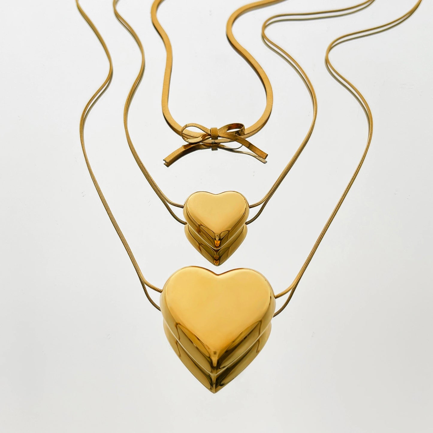 Collier nœud et cœur 