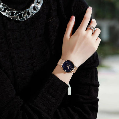 Relógio Feminino Elegante e Prático em Aço Inox Hannah Martin