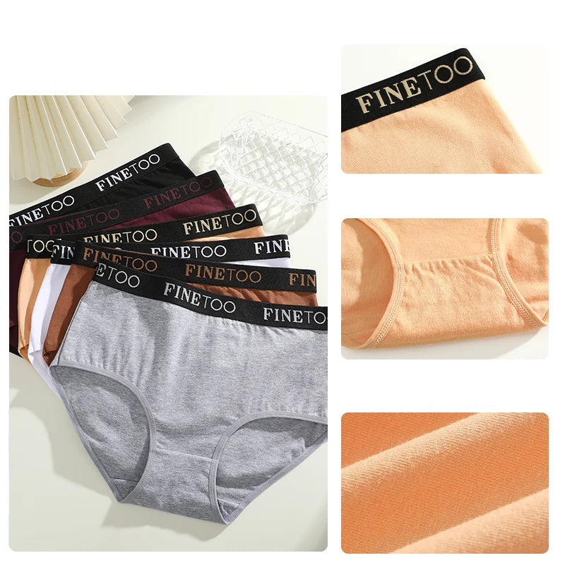 Cuecas Femininas de Algodão Pack 6PCS