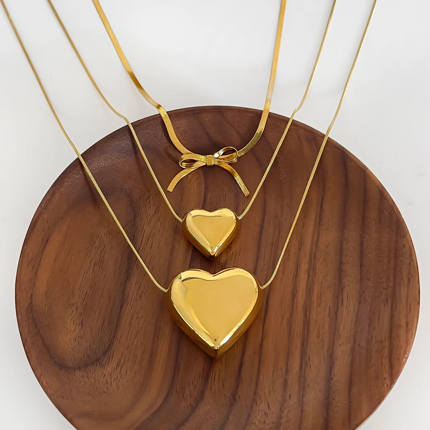 Collier nœud et cœur 