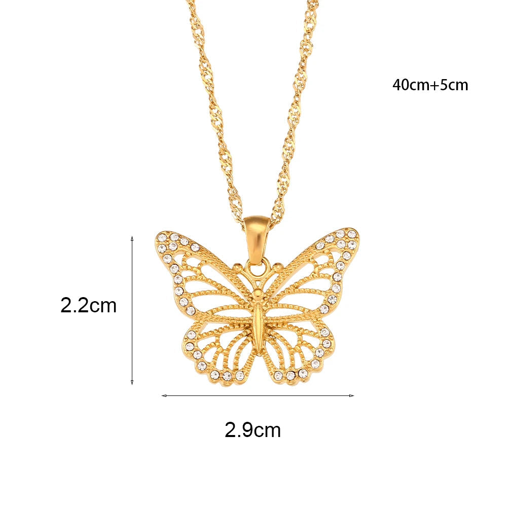 Colar Pendente Borboleta
