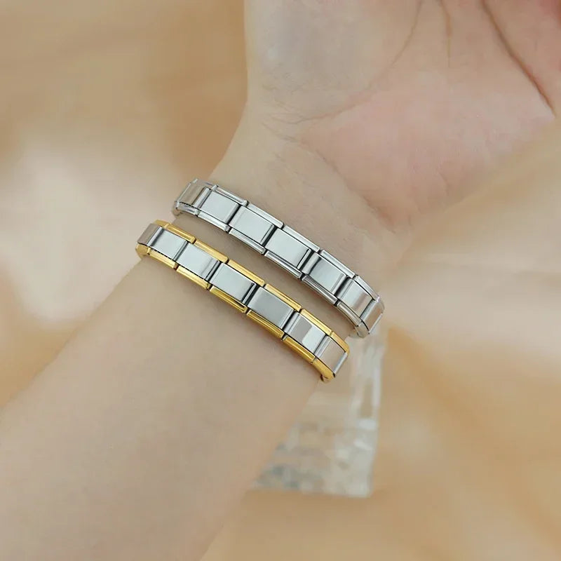 Pulseiras Italianas Originais em Aço Inoxidável