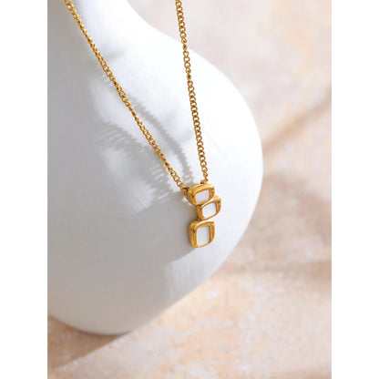 Colar de Pendente Geométrico