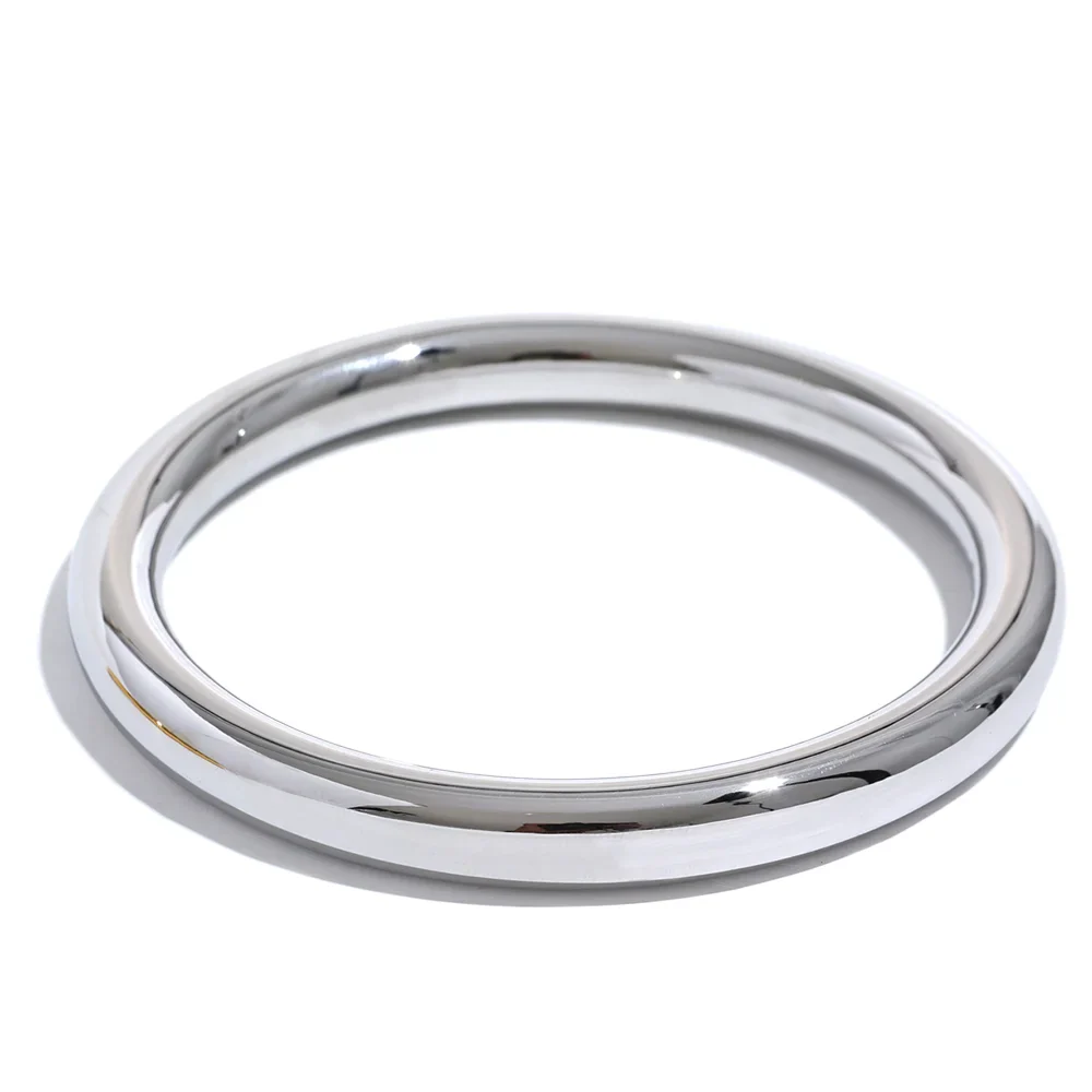 Pulseiras Clássicas em Aço Inox Prateado