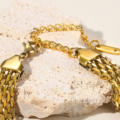 Pulseira de Malha de Aço