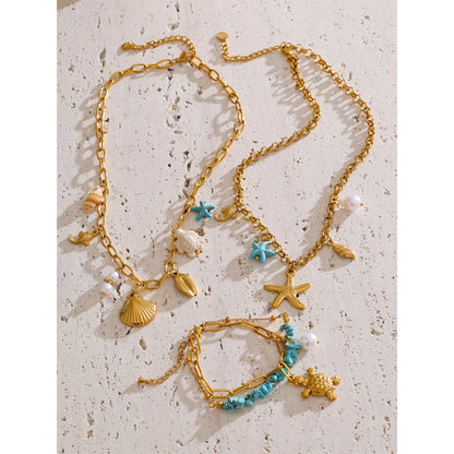 Colar e Pulseira Ocean Style