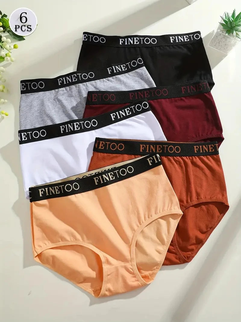 Cuecas Femininas de Algodão Pack 6PCS