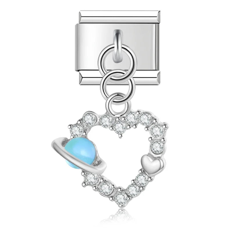 Charms Links Corações