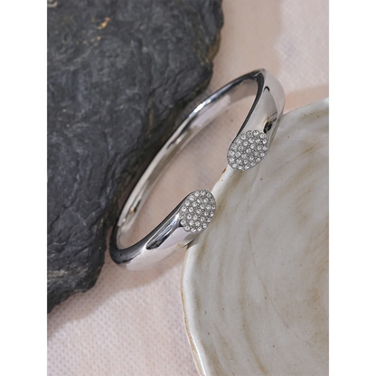 Bangle de Zircónia - Aço inoxidável