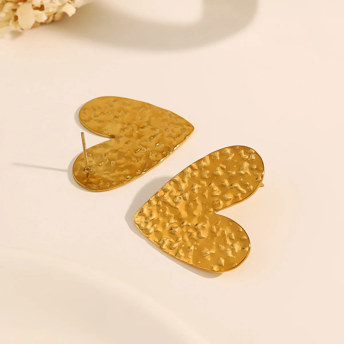 Brincos de Coração em Aço Inoxidável