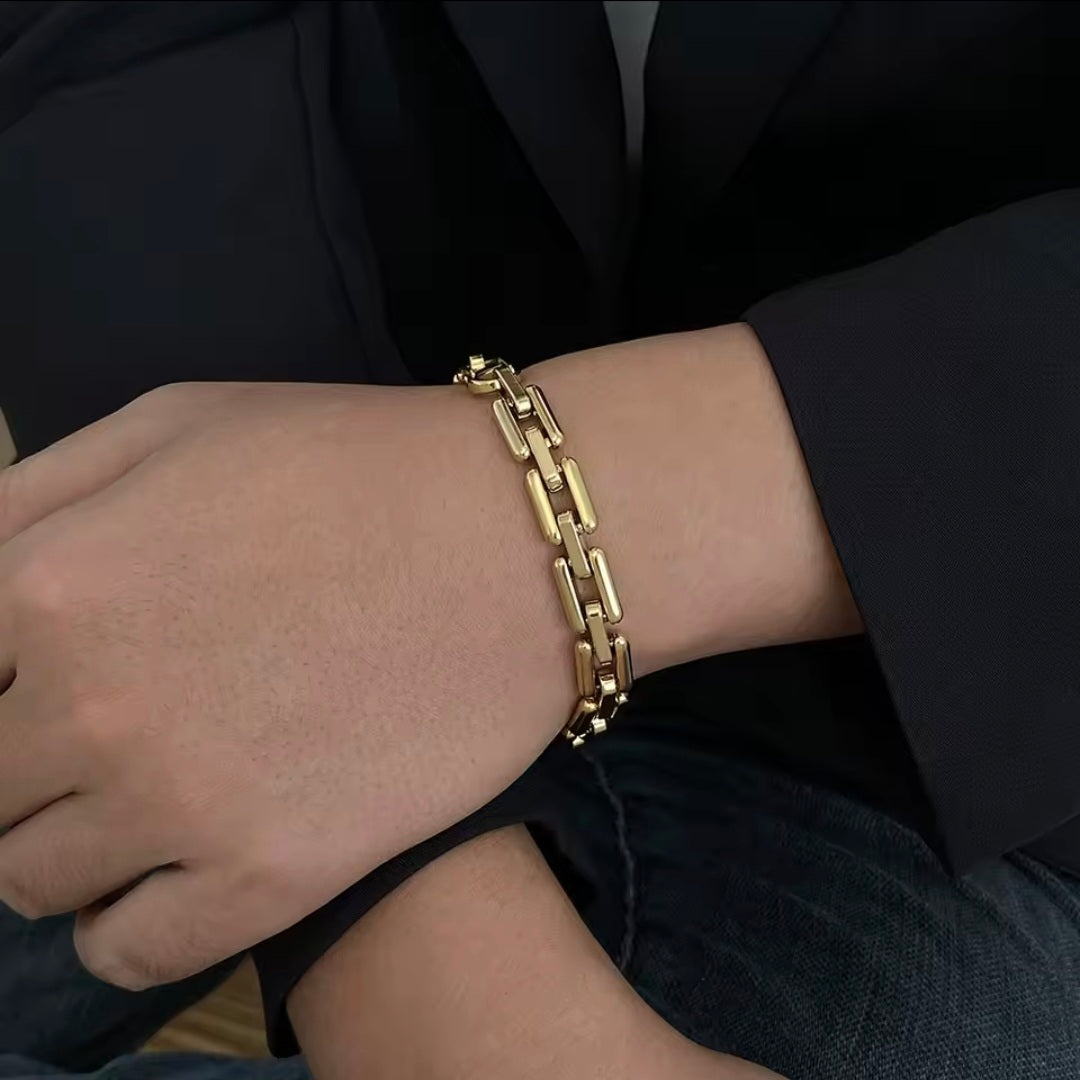 Pulseira de Corrente em Aço Inox