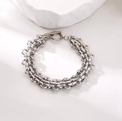 Pulseira Maxi em Aço Inox