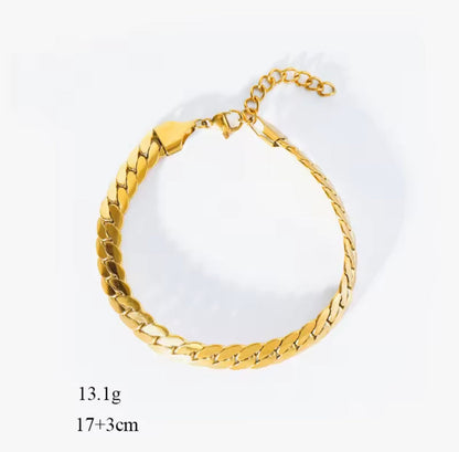 Pulseira de Corrente em Aço Inox