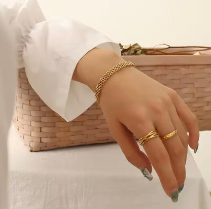 Pulseira de Malha de Aço