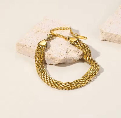 Pulseira de Malha de Aço