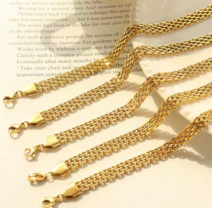 Pulseira de Malha de Aço