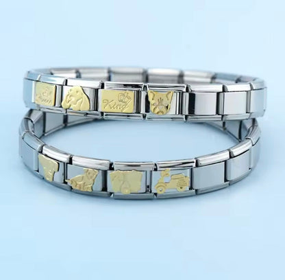 Charms Para Pulseira Italiana em Aço Inoxidável