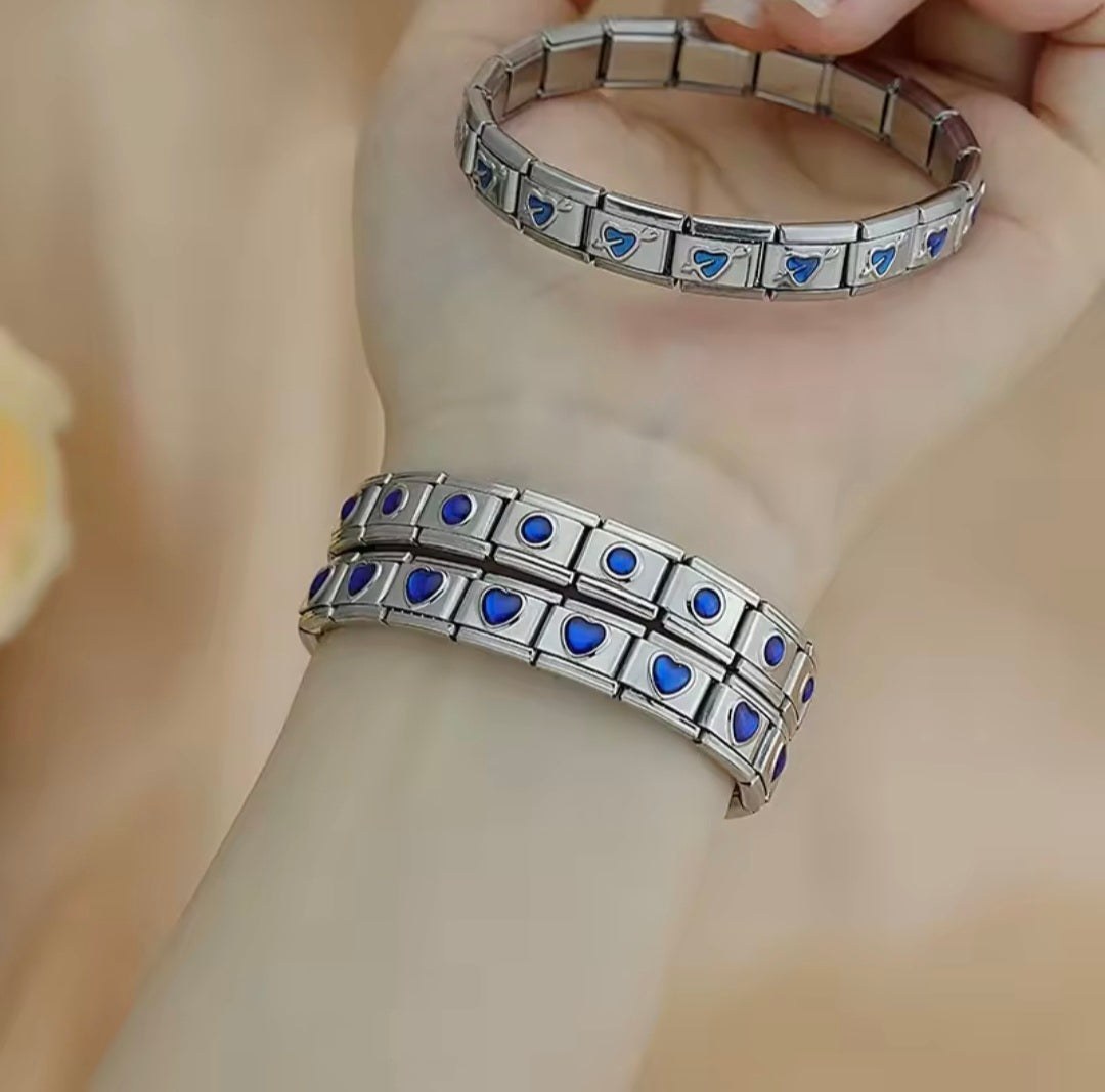 Pulseira Italiana em Aço Inoxidável