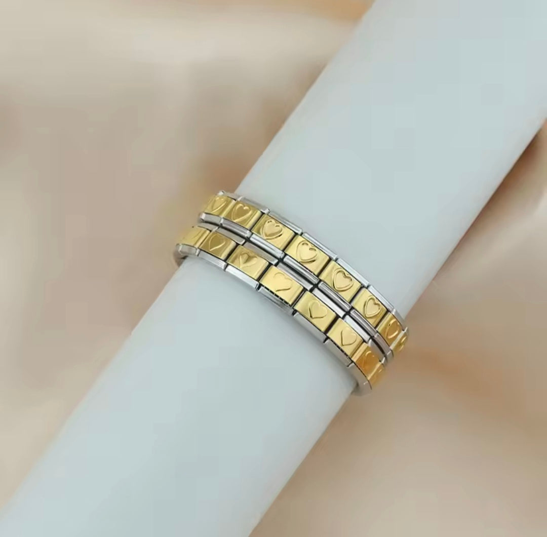 Pulseiras em Aço Inoxidável de Estilo Italiano