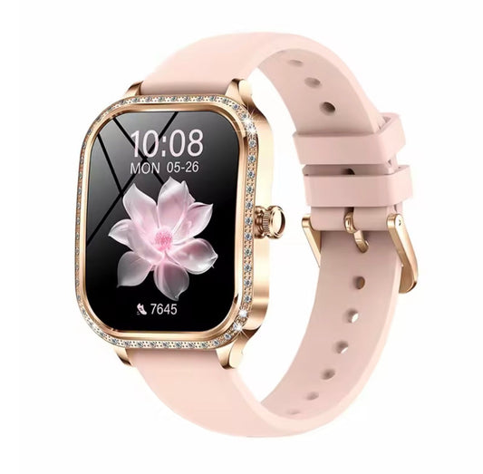SmartWatch Huawei Bluetooth 1.75" Display HD Alça de Silicone Rosa