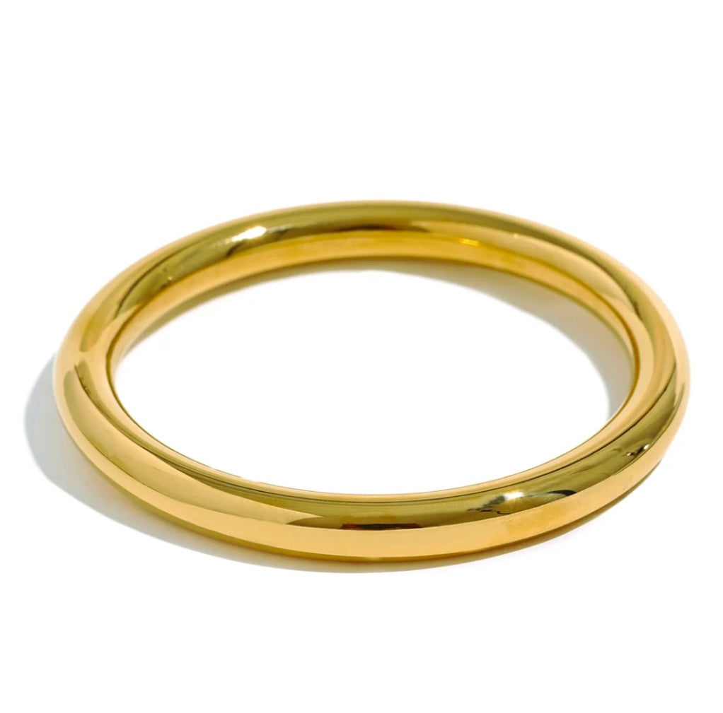 Pulseiras Clássicas em Aço Inox Dourado