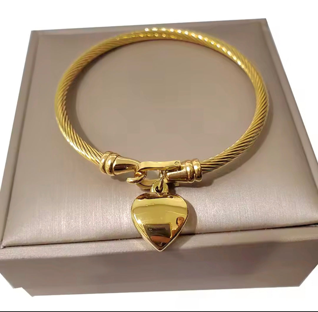 Pulseira Pendente Coração