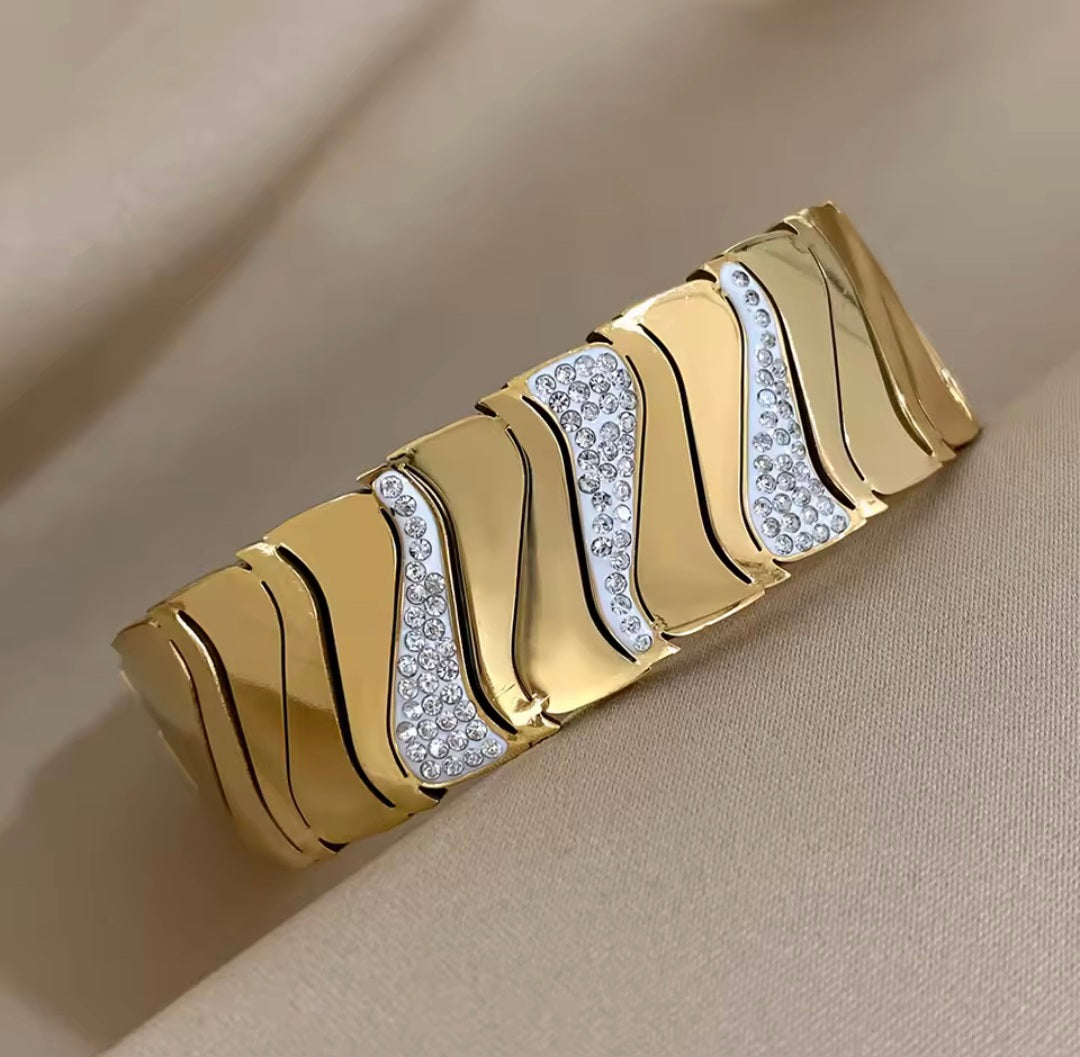 Pulseira Elegante e Sofisticada em Aço Inox