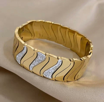 Pulseira Elegante e Sofisticada em Aço Inox