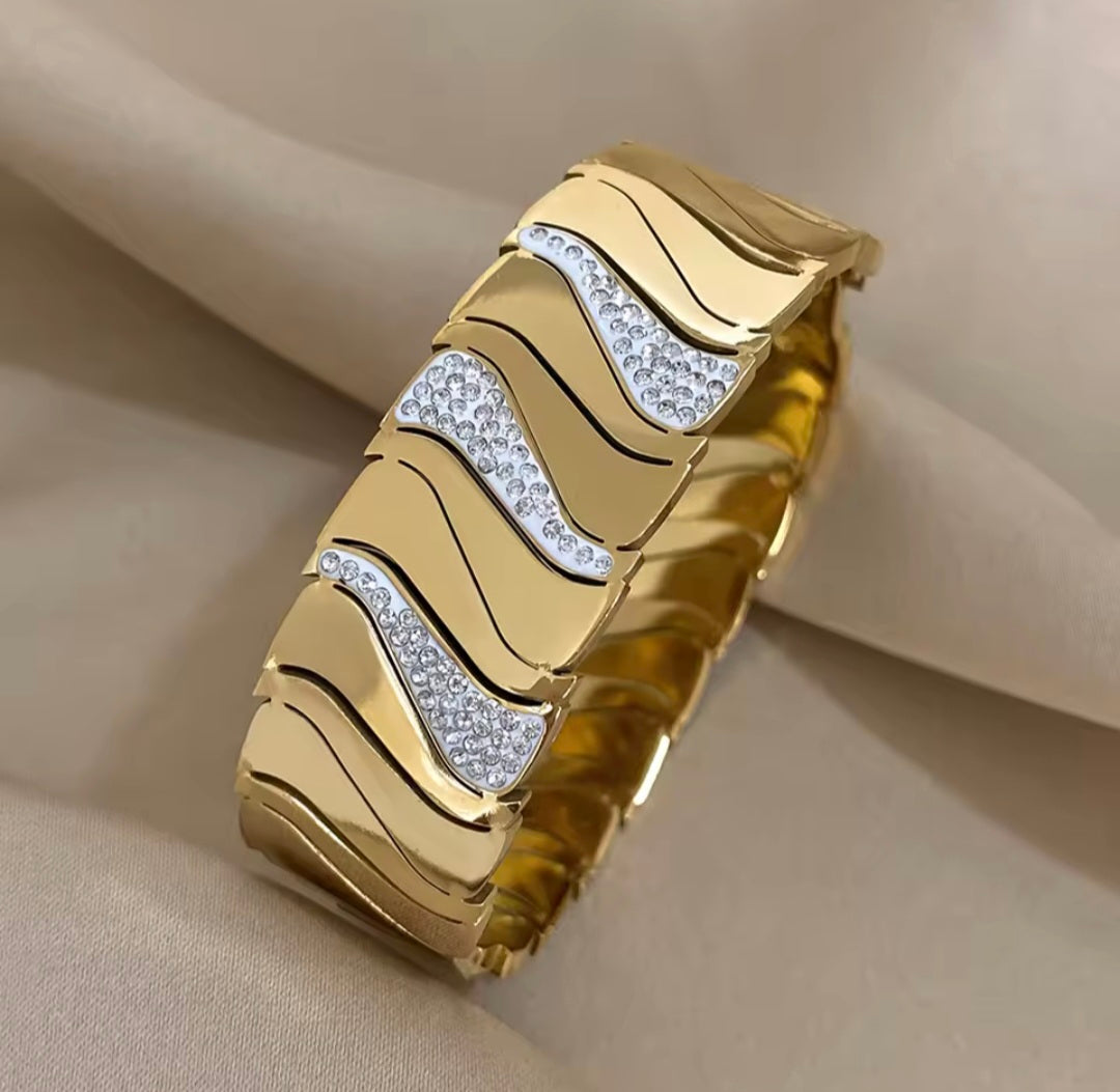 Pulseira Elegante e Sofisticada em Aço Inox