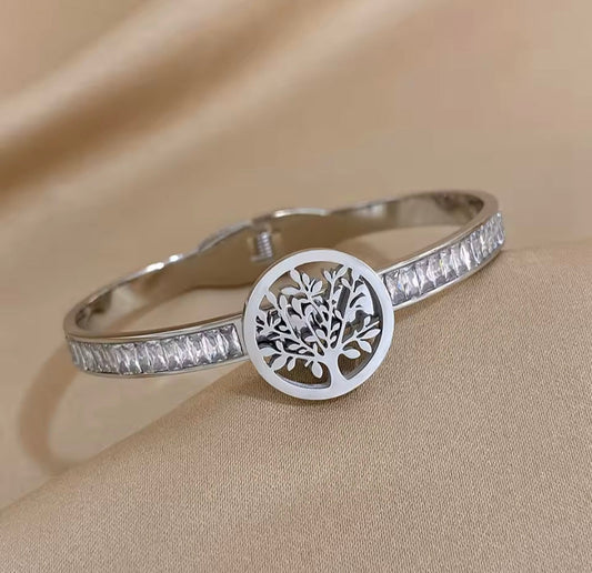 Pulseira Rígida de Árvore da Vida Árvore da Vida