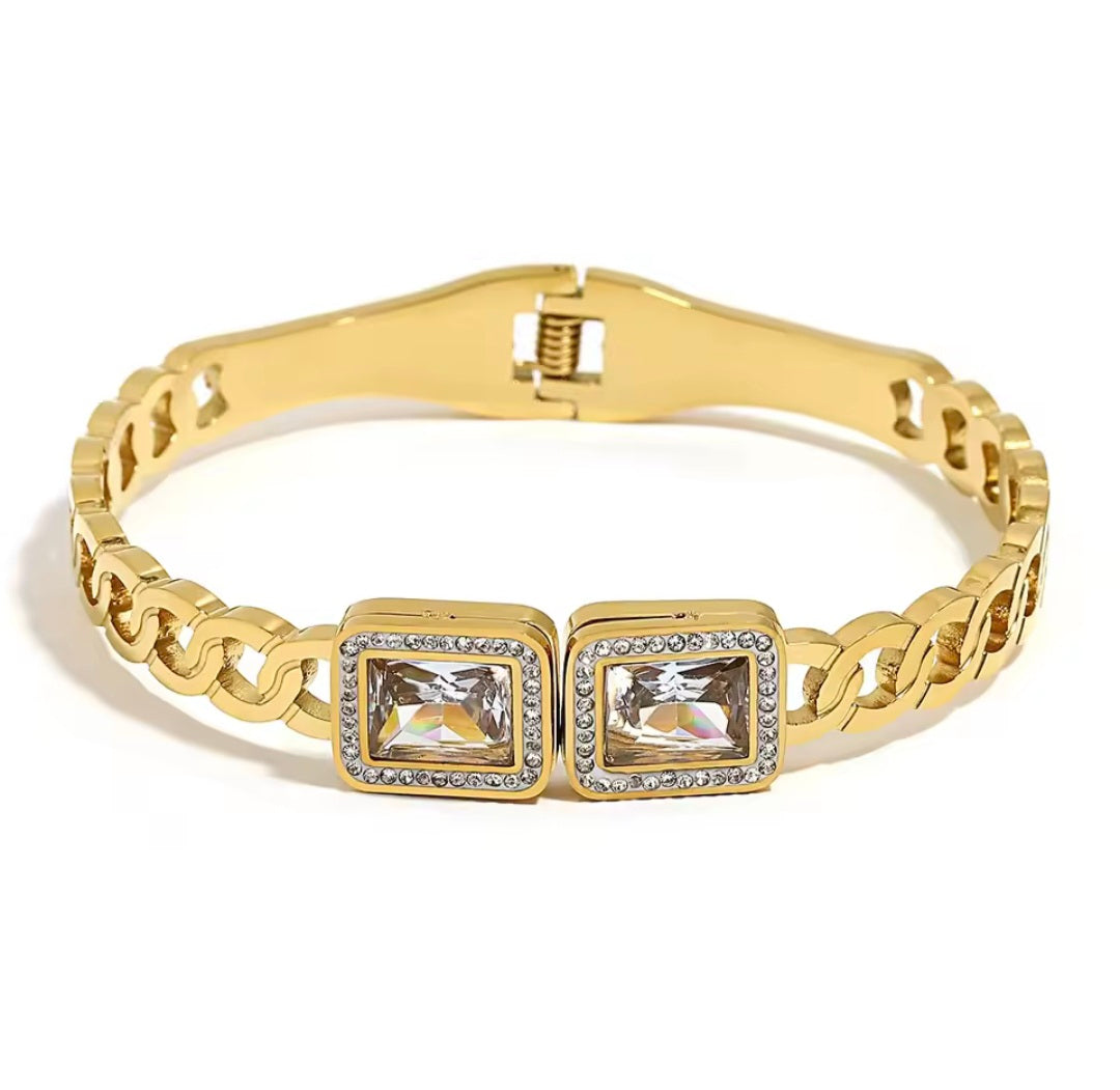 Pulseiras Rígidas Brilhantes