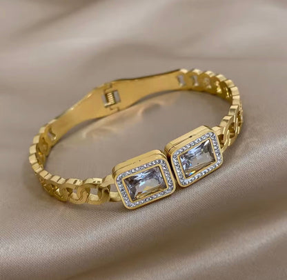 Pulseiras Rígidas Brilhantes