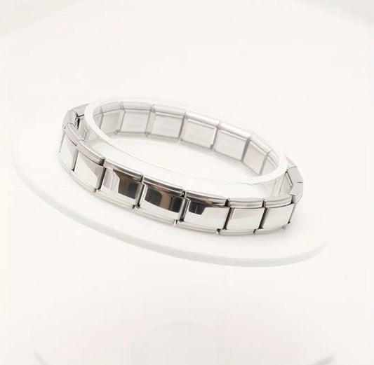 Pulseira Italiana Original em Aço Inoxidável