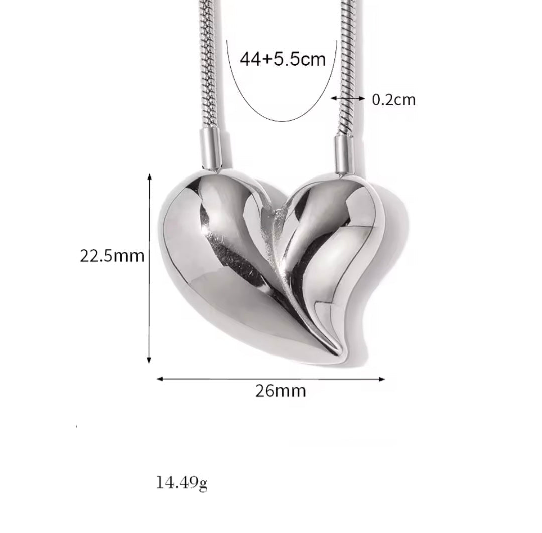 Conjunto Colar e Brinco em Aço Inox