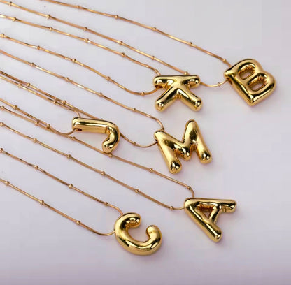 Colar Letras Inicial - Aço inoxidável