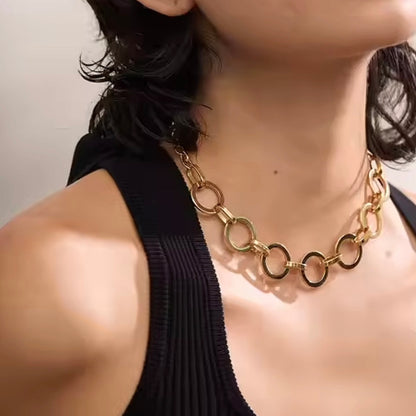 Conjunto Colar e Pulseira Corrente de Elos